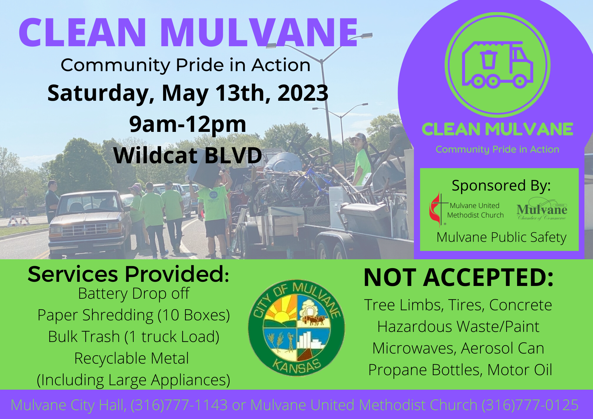 Clean Mulvane Event in May Visit Mulvane, Kansas